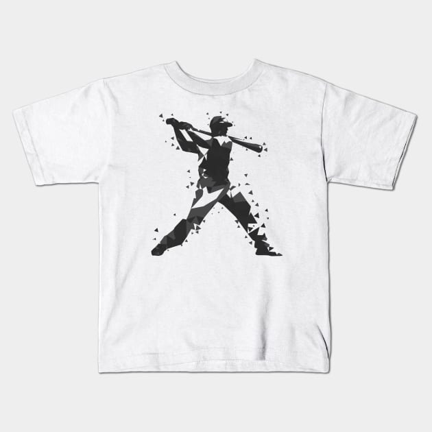 Abstract Baseball Illustration Kids T-Shirt by Yopi